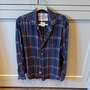 Frank & Eileen Men's Red and Blue Checkered Shirt